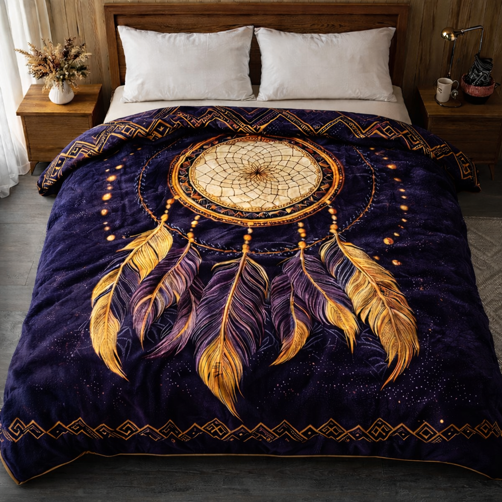 Spirit Dreamcatcher QA2601005CL Faux Fur Throw Blanket