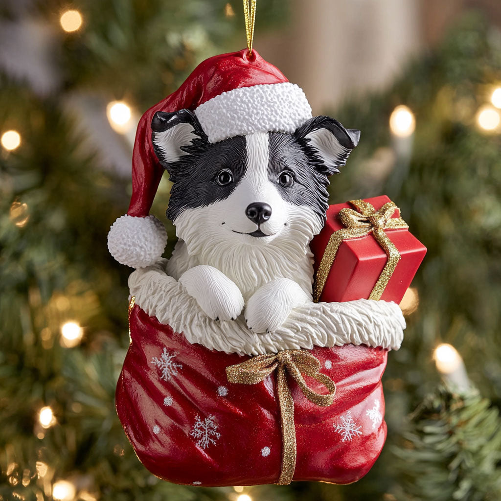 Collie Noel CP2010031CL Christmas Ornament