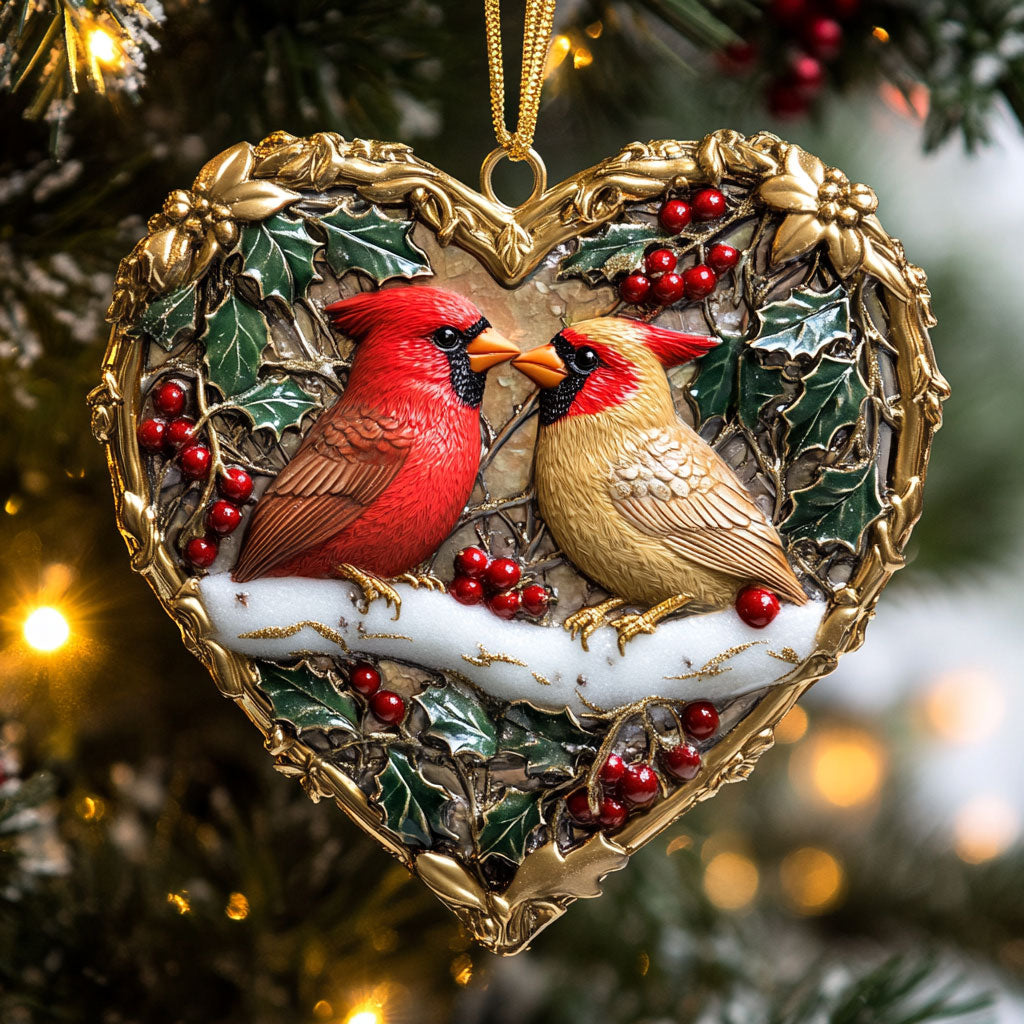 Love Cardinal WN2110070CL Christmas Ornament