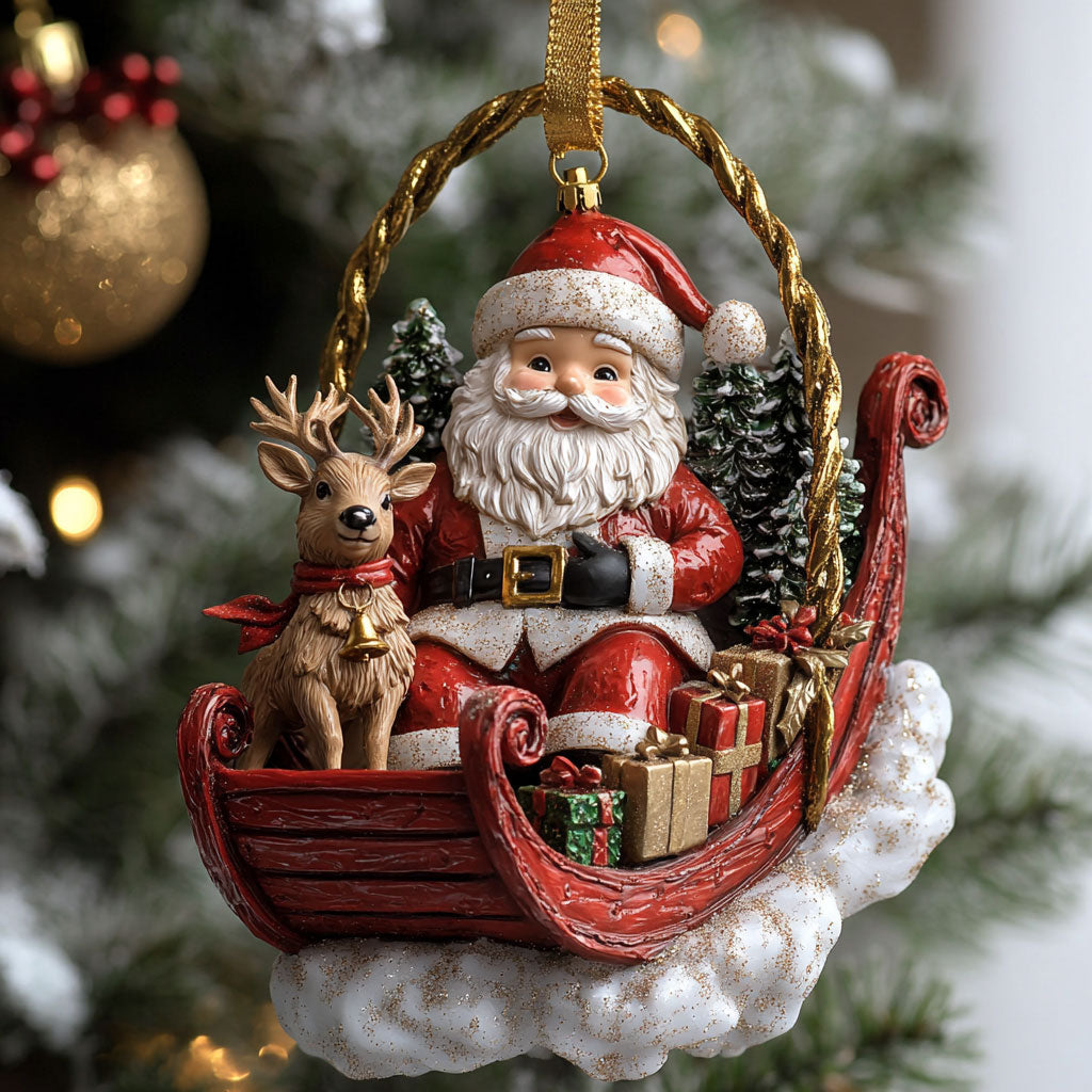 Santa Wave CP1810035CL Christmas Ornament