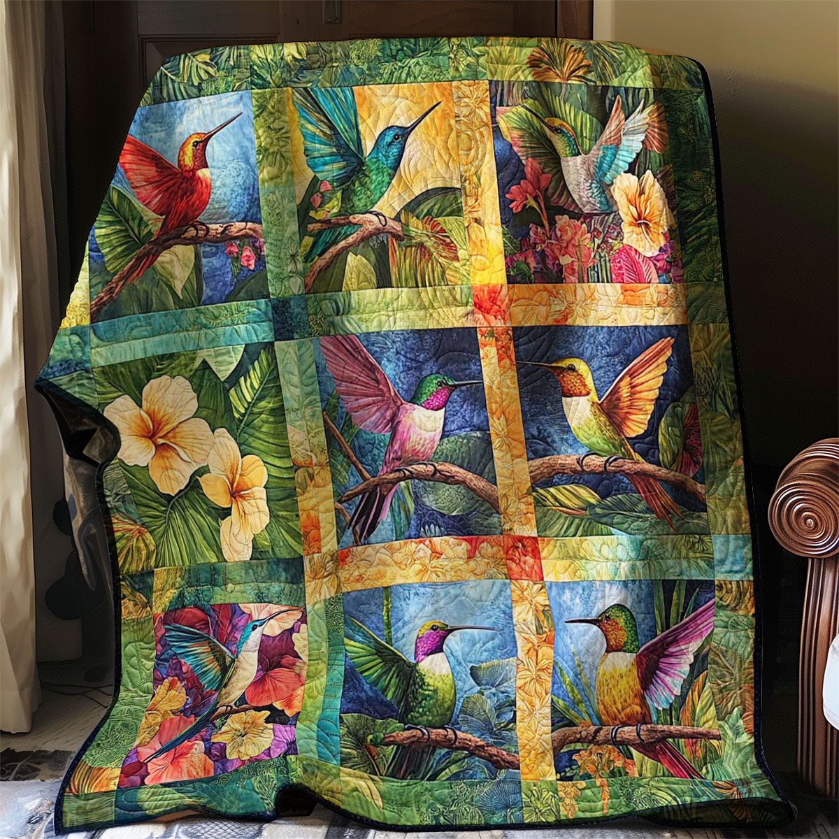 Collection Colorful Hummingbird WP0608032CL Quilt