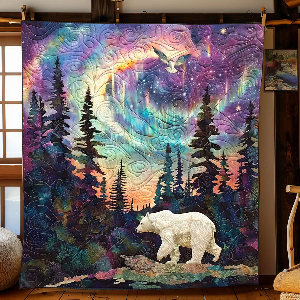 Aurora White Bear WP1508001CL Quilt