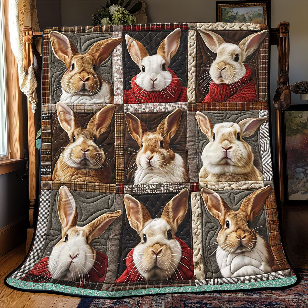 Fluffy Bunny WP3008015CL Quilt