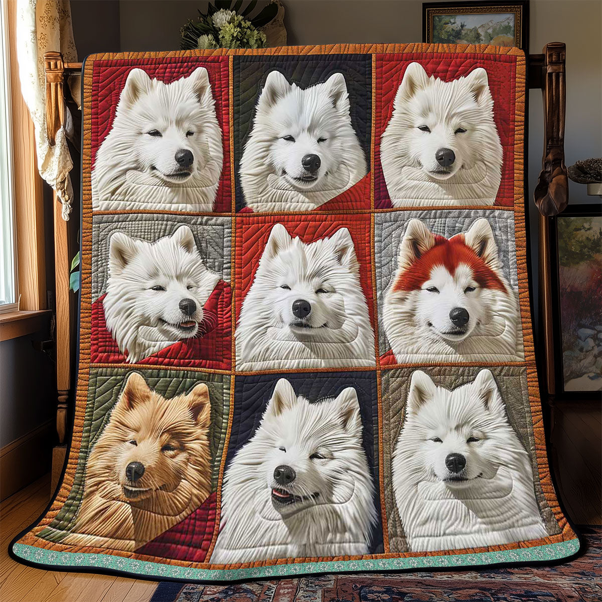 Samoyed Breed WP3008021CL Quilt