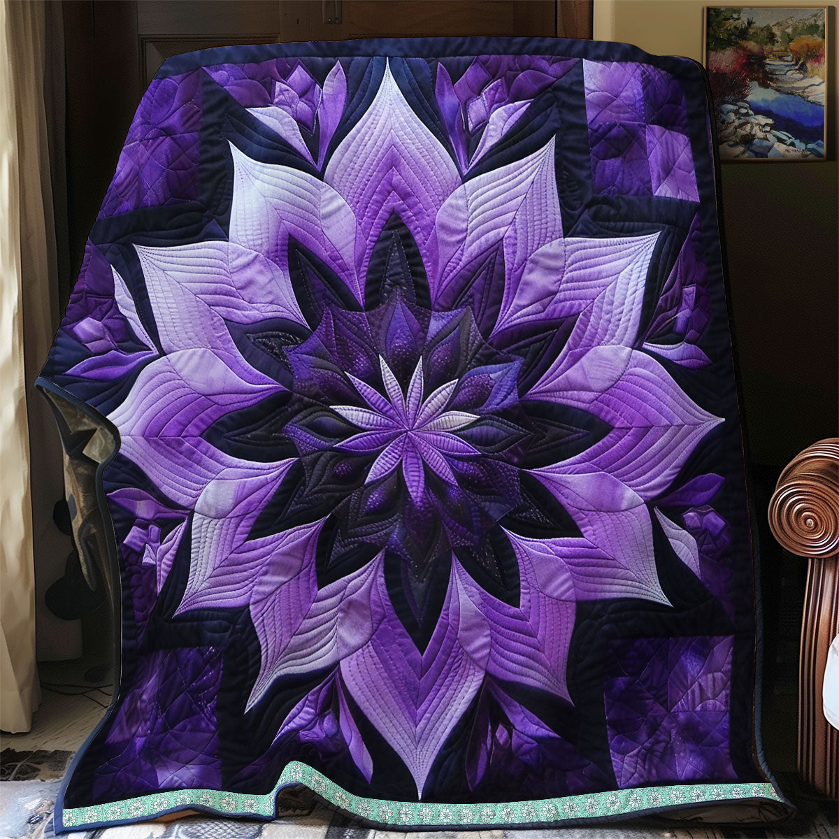 Purple Blossom Mirage WN1309045CL Quilt