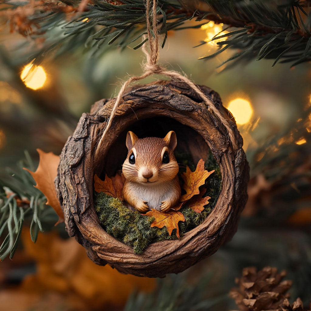 Forest Chipmunk WN2411035CL Christmas Ornament