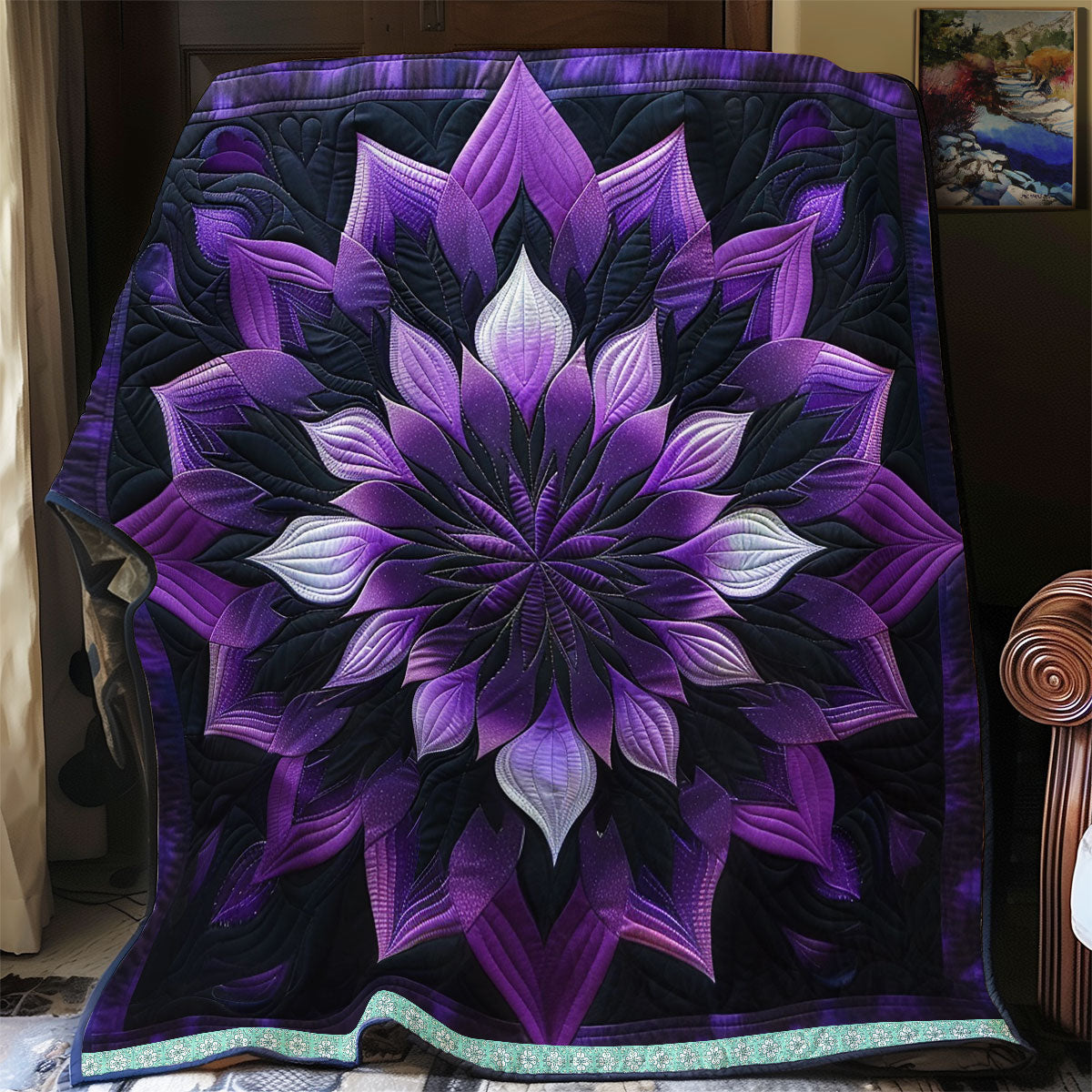 Purple Veil Blossoms WN1309035CL Quilt