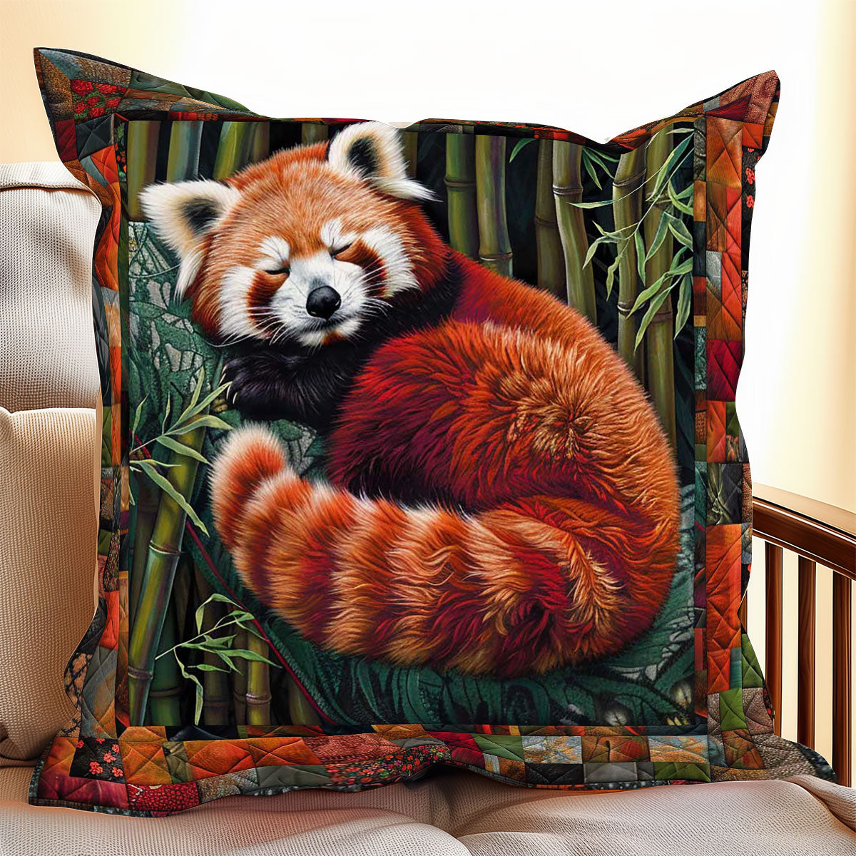 Fluffy Red Panda WP2208013CL Quilt Pillow Case