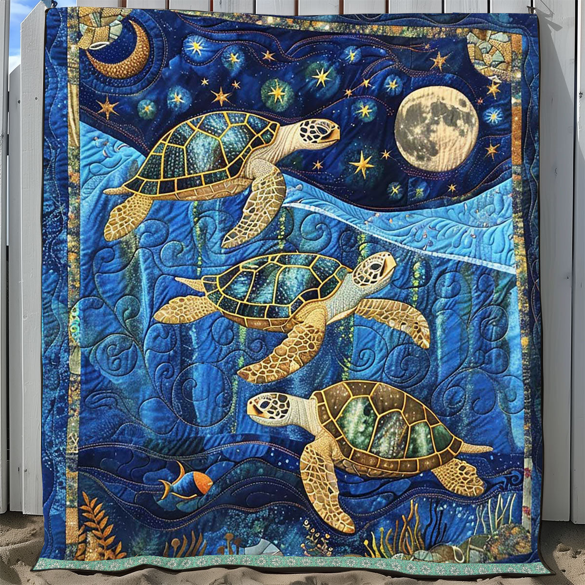 Sea Turtle WJ1309025CL Quilt