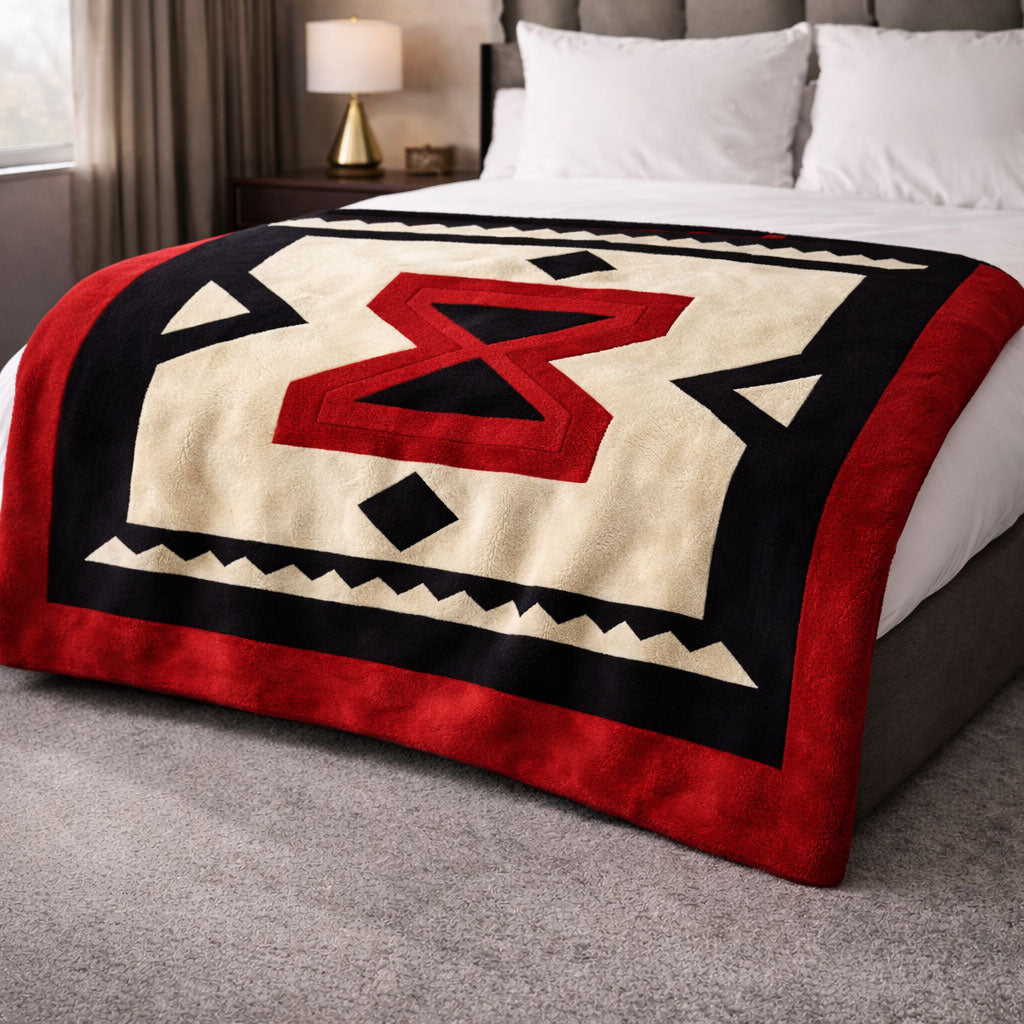 Crimson Tribal KL1901006CL Faux Fur Throw Blanket