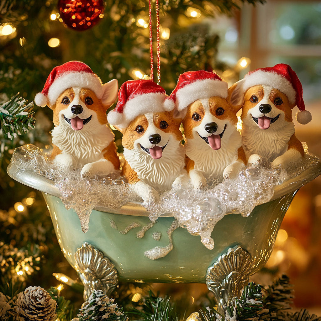 Corgi Bubble Joy WN1610049CL Christmas Ornament