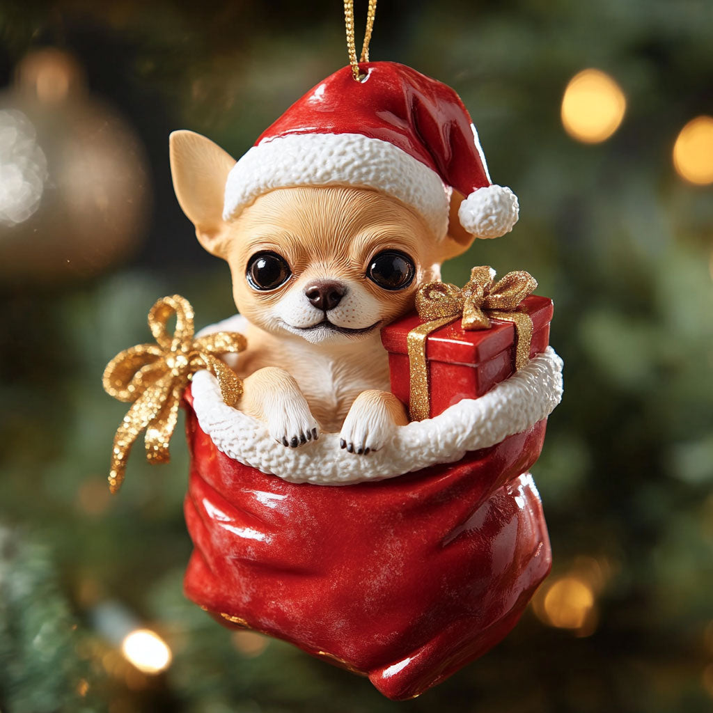 Santa Pup CP2010005CL Christmas Ornament