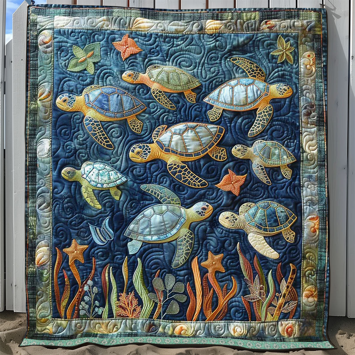 Sea Turtle WJ1209026CL Quilt