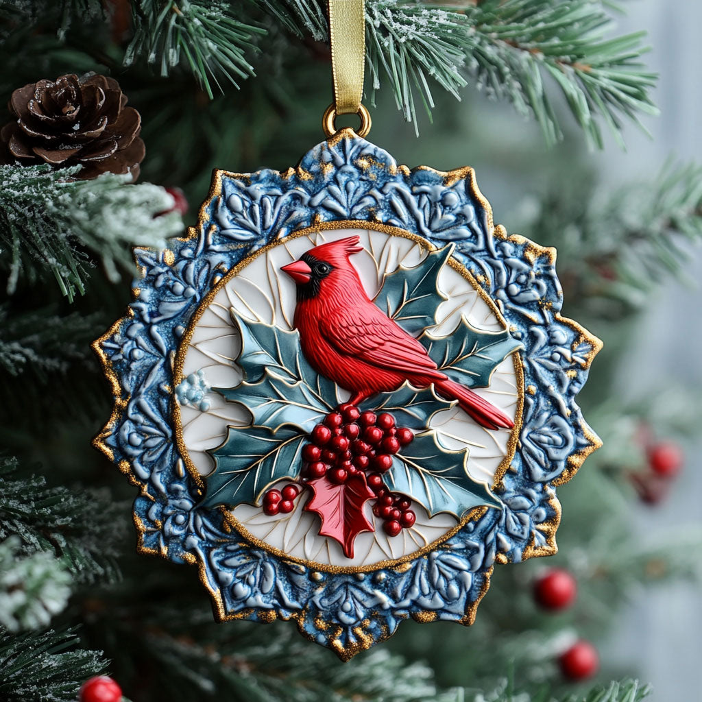 Sparkle Cardinal WN1410037CL Christmas Ornament