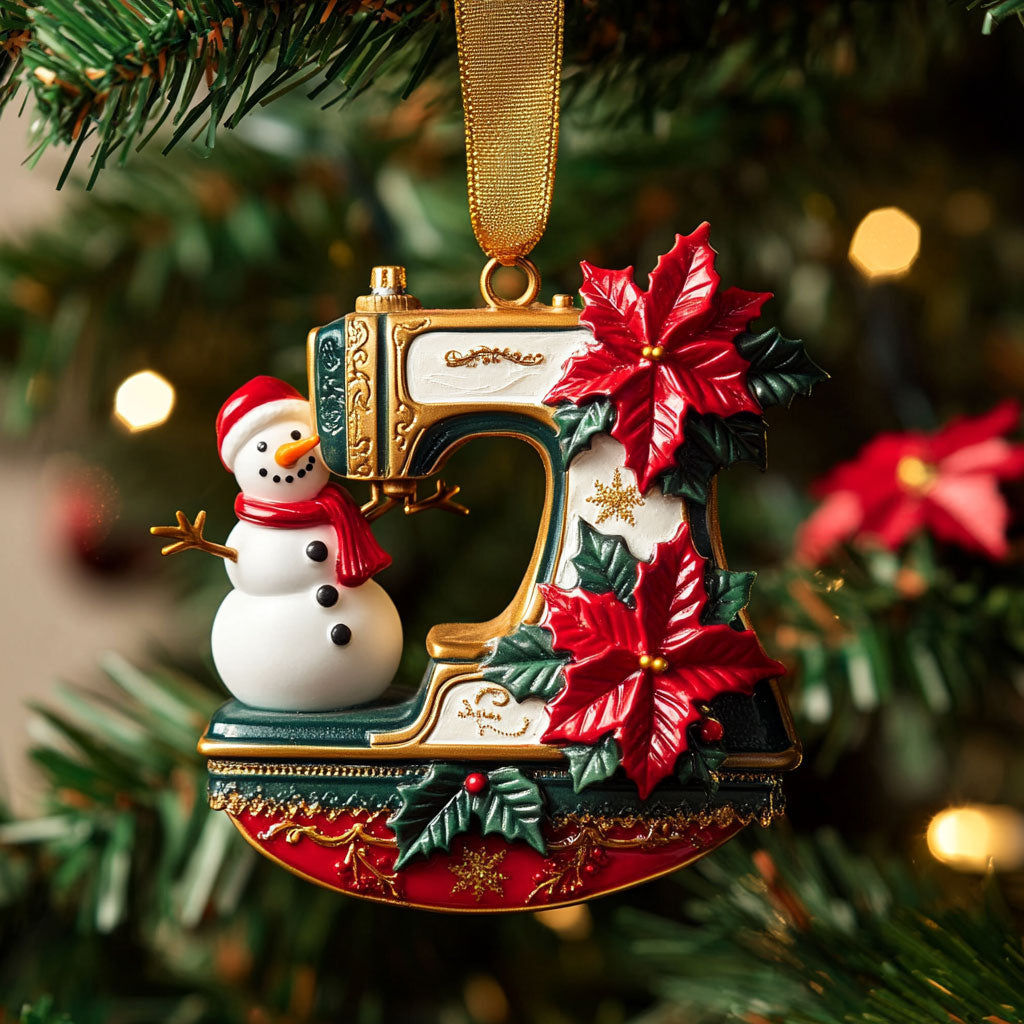 Charming Sewing Machine WN2010008CL Christmas Ornament