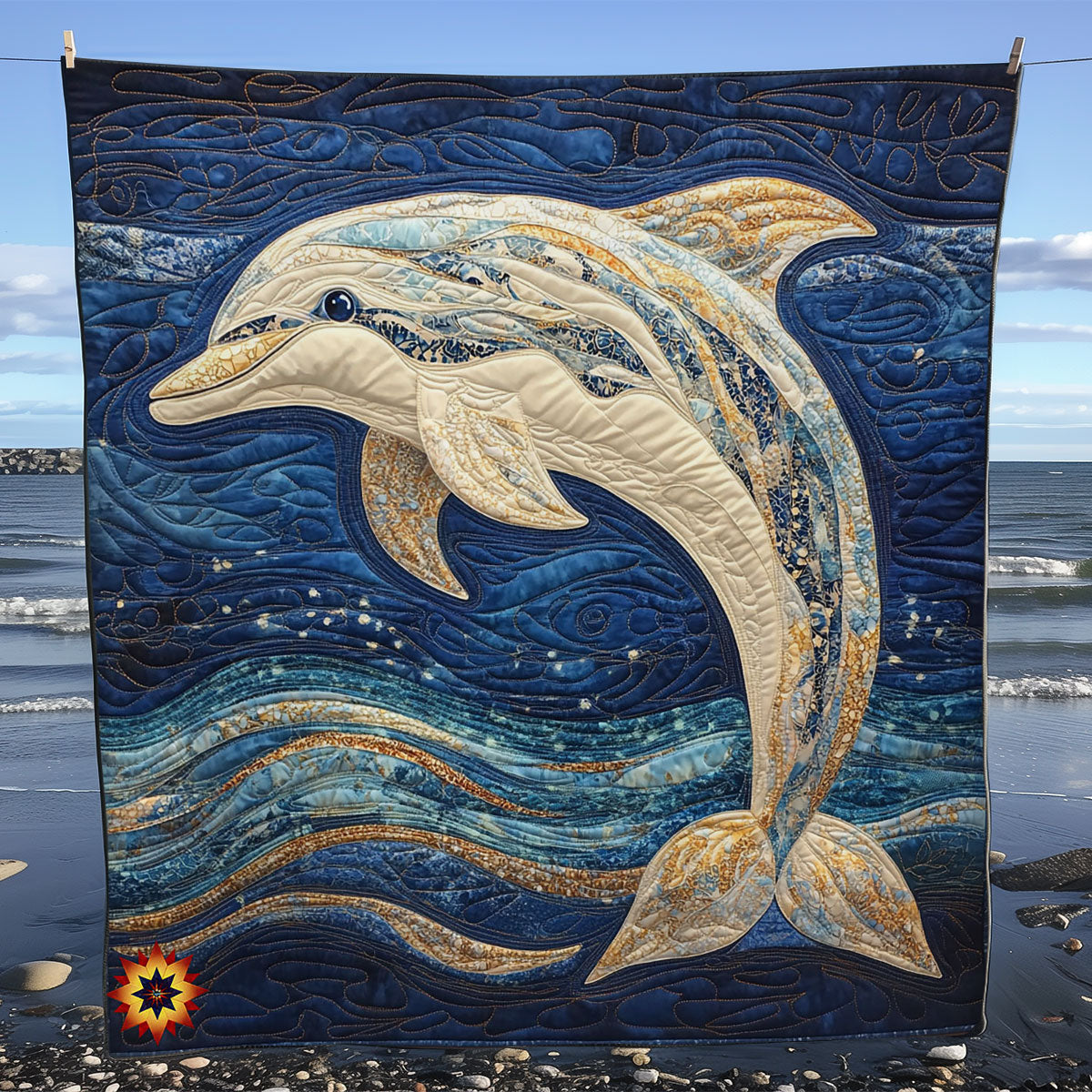 Twinkle Dolphin WY2711012CL Quilt