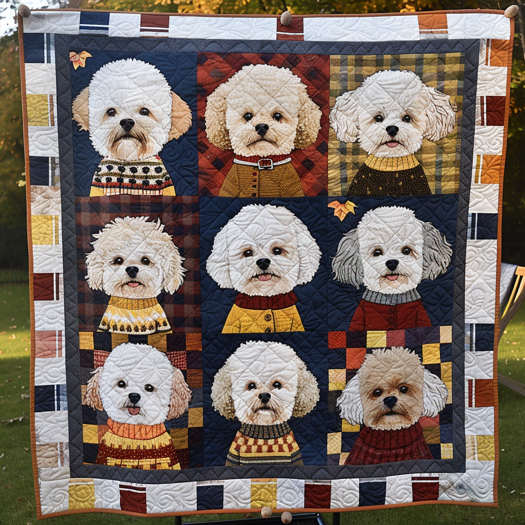 Bichon Snuggle WN1909059CL Quilt