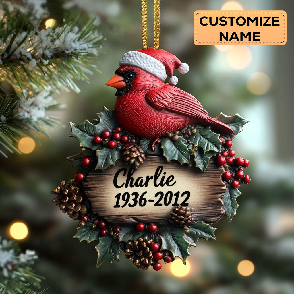 Eternal Presence Cardinal WN2110031CL Personalized Christmas Ornament