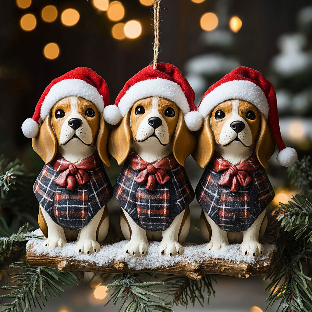 Jingle Beagle WN1410028CL Christmas Ornament