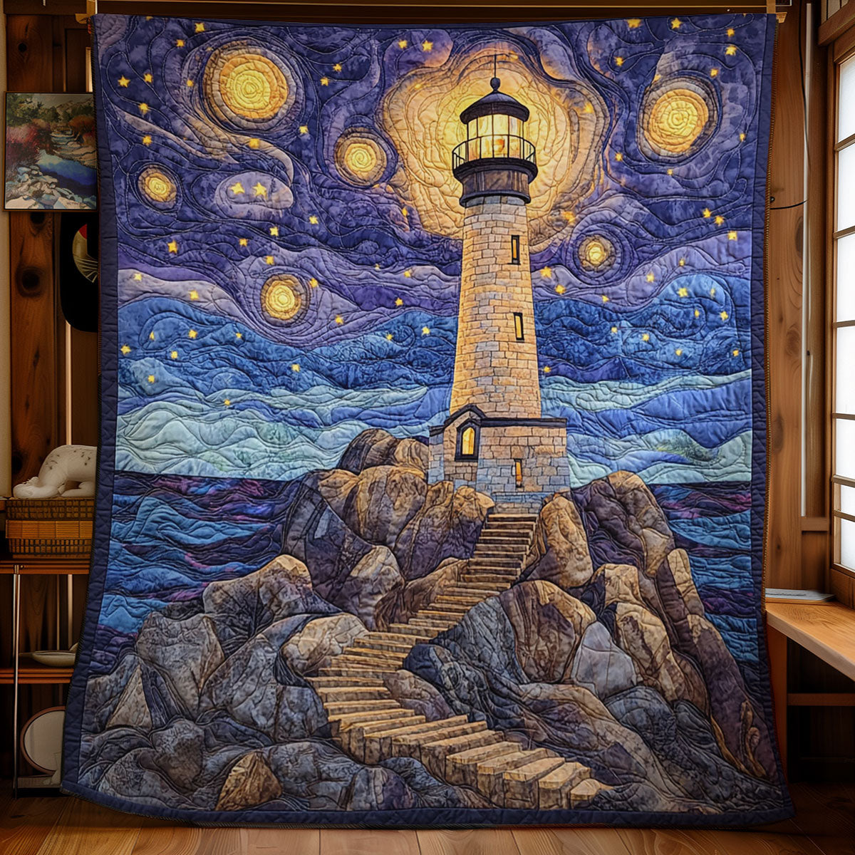 Starry Lighthouse CW2805546CL Quilt