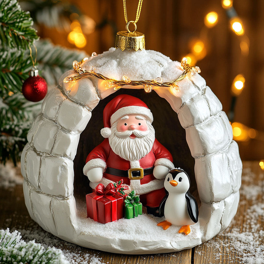 Santa Igloo CW2311033CL Christmas Ornament