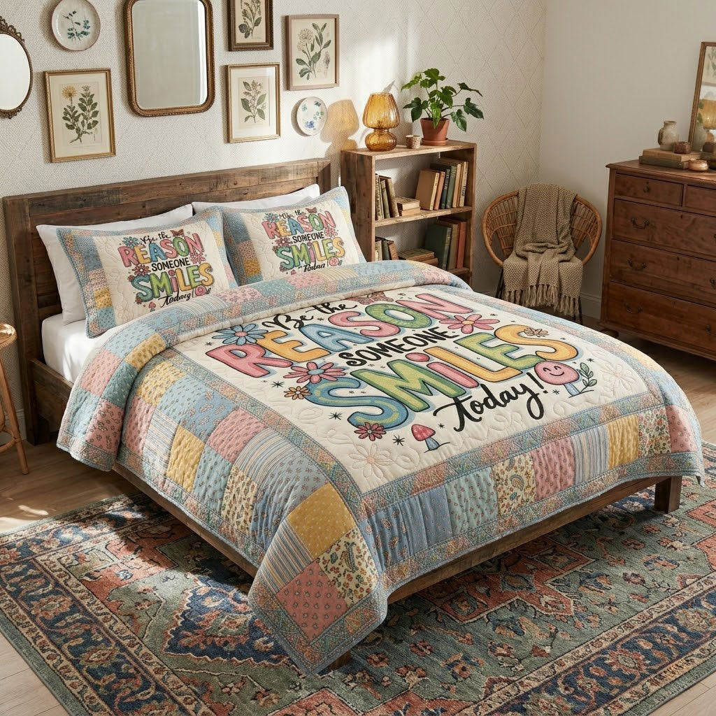 Be The Reason Someone Smiles Today Cozy WN0304001CL Duvet Cover Set
