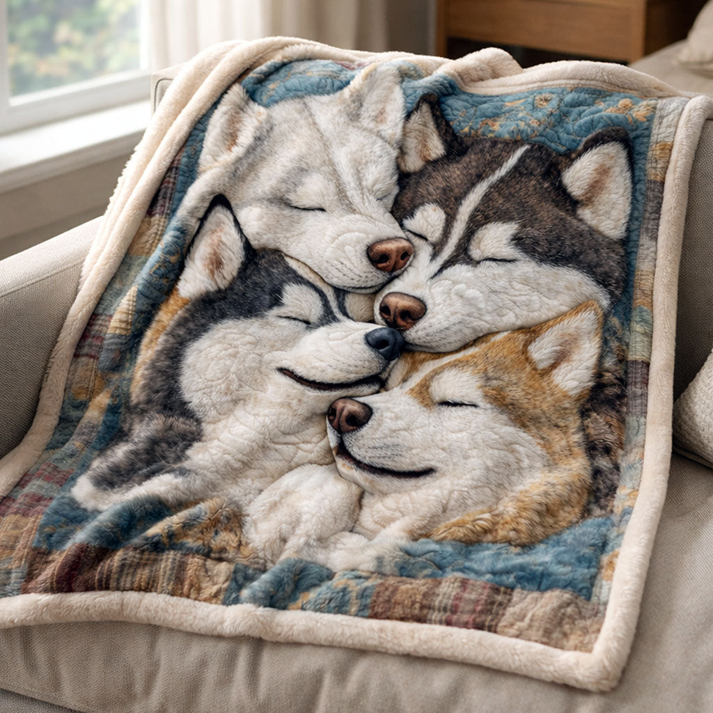 Husky Embrace CP1601001CL Faux Fur Throw Blanket