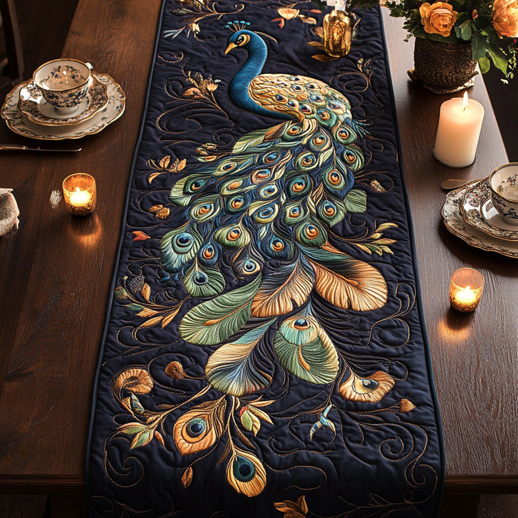 Mystic Peacock CW1905246CL Quilted Table Runner – Cozzyhomes
