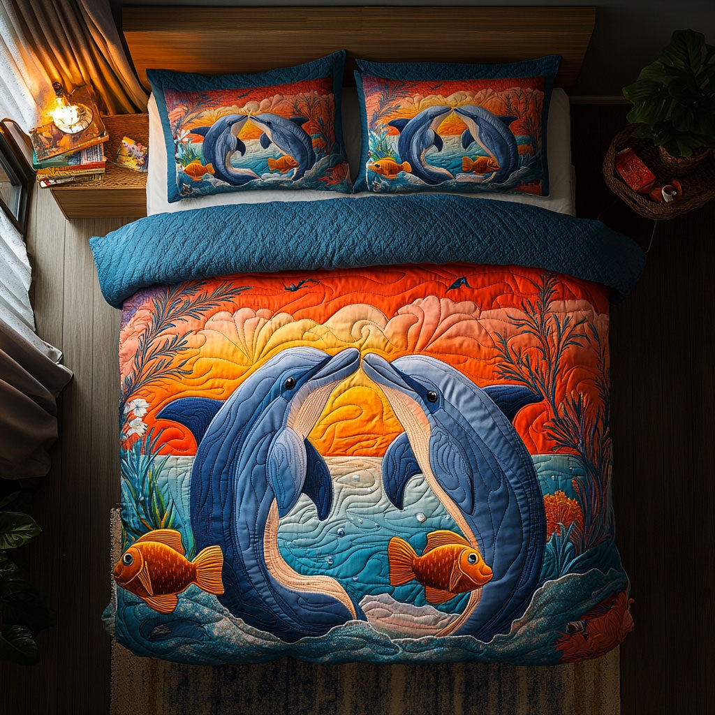 Adore Dolphin Couple CP0505033CL Duvet Cover Set