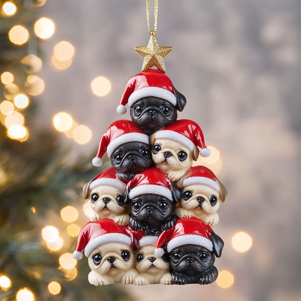Pugs Wonder CP1510112CL Christmas Ornament