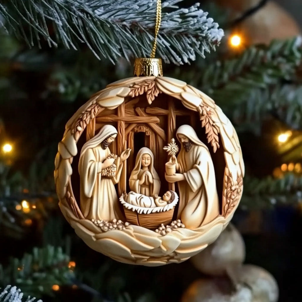 Christian Holy Story WN1610029CL Christmas Ornament