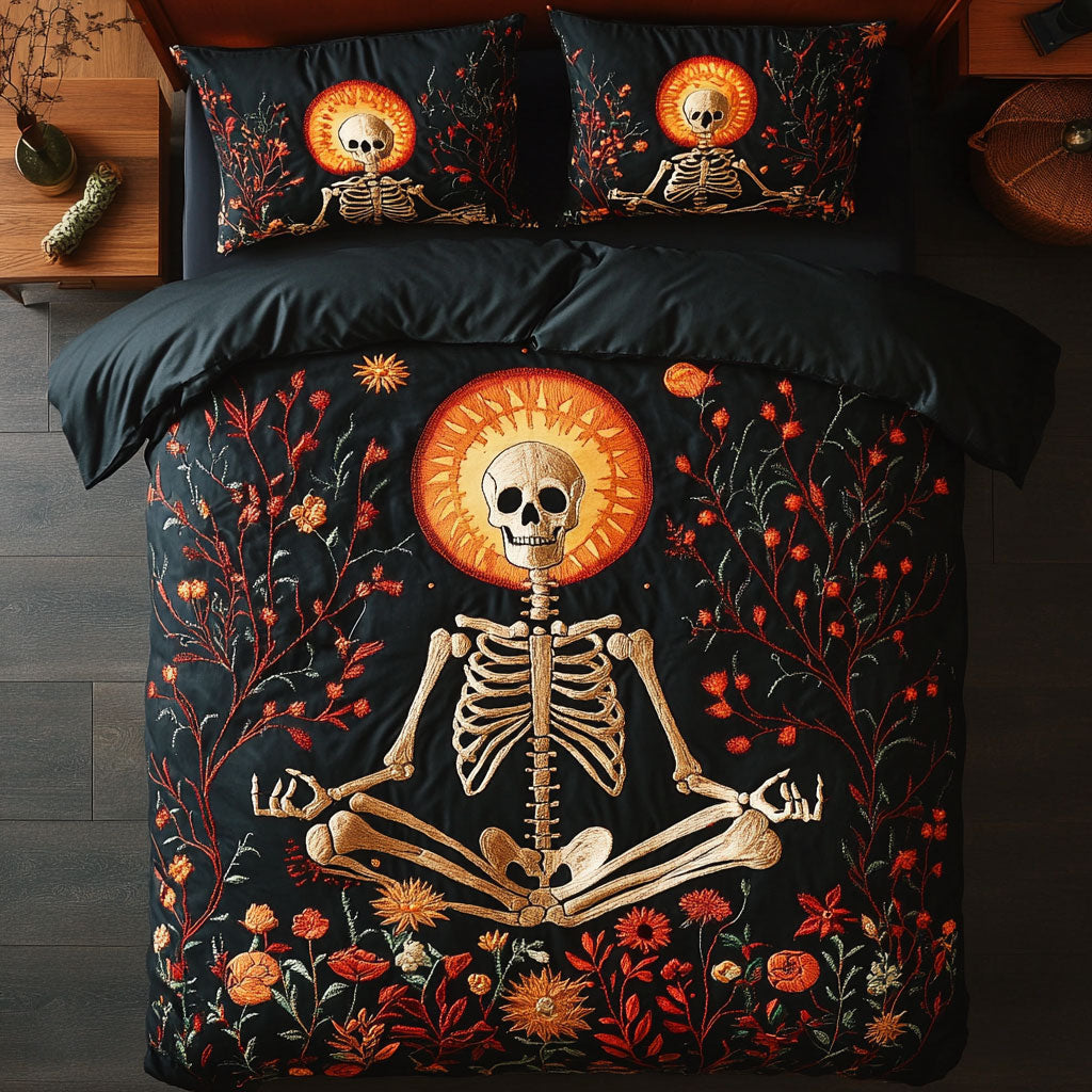 Skeleton Yo-ga CP1804125CL Duvet Cover Set