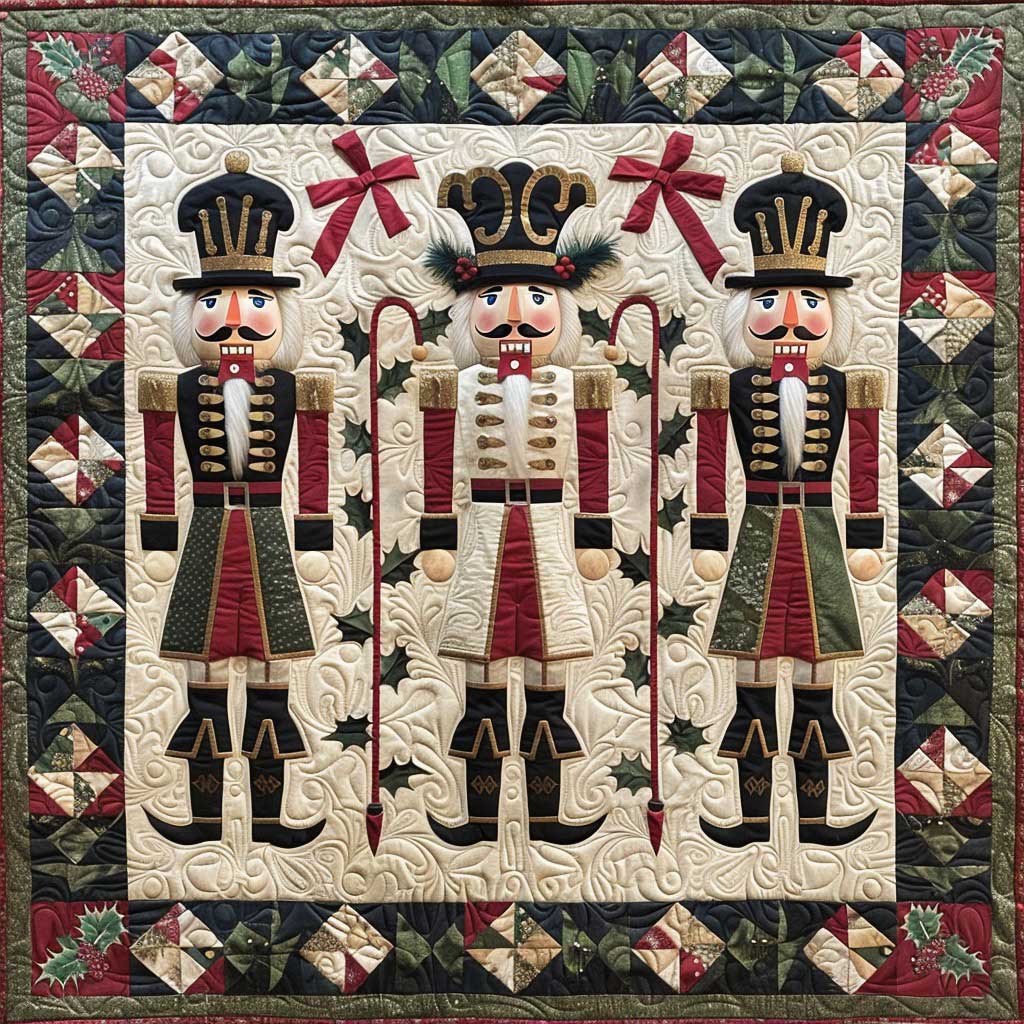 Decorated Nutcracker Christmas WM2908030CL Quilt