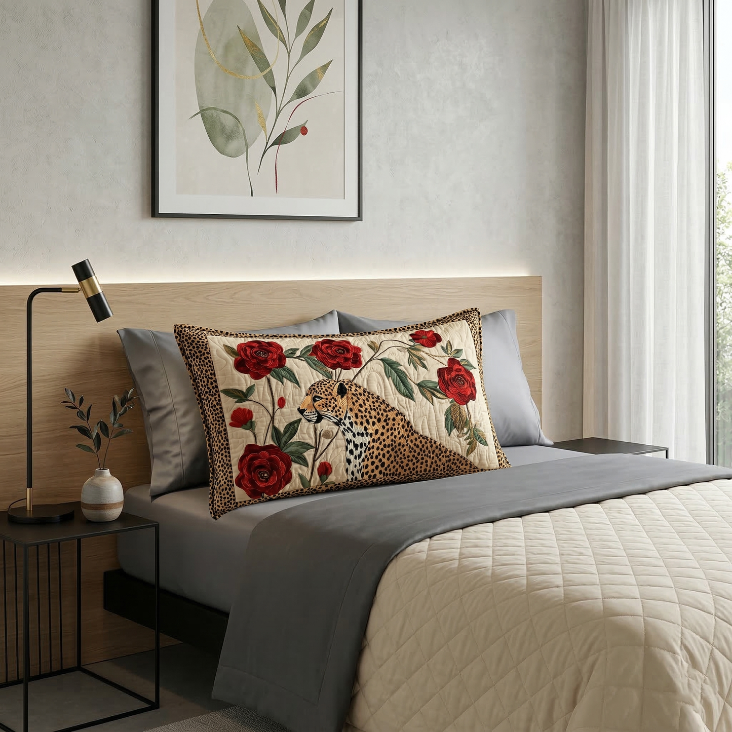 Wild Cheetah WU0401090CL Quilted Bedding Pillow Case