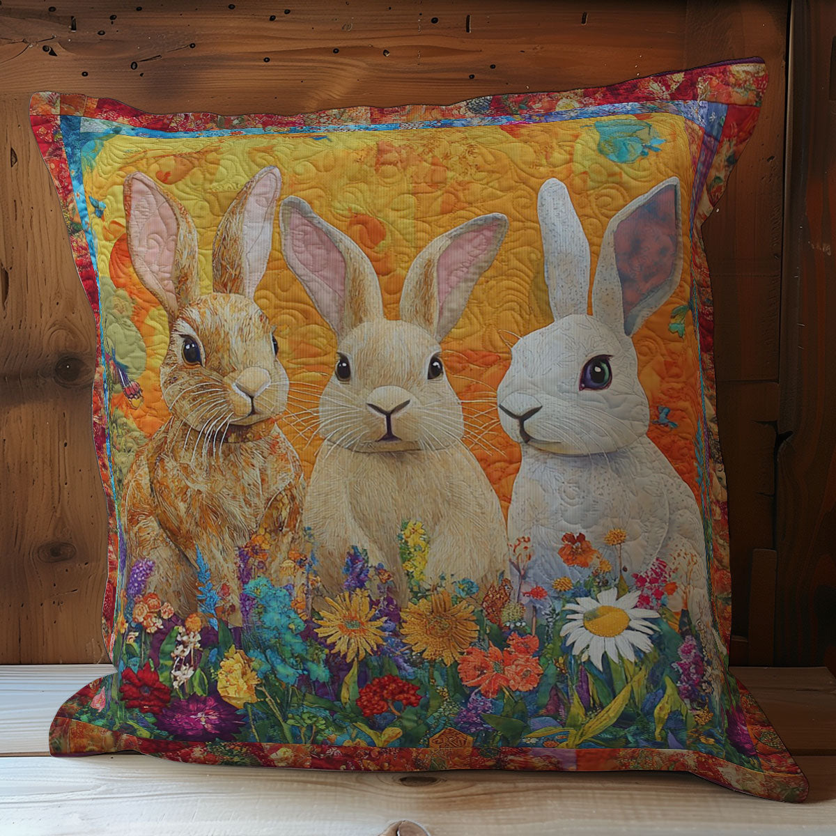 Color Rabbits WM0508104CL Quilt Pillow Case