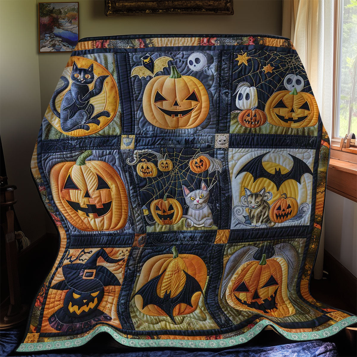 Eerie Halloween Apparitions WN2908055CL Quilt