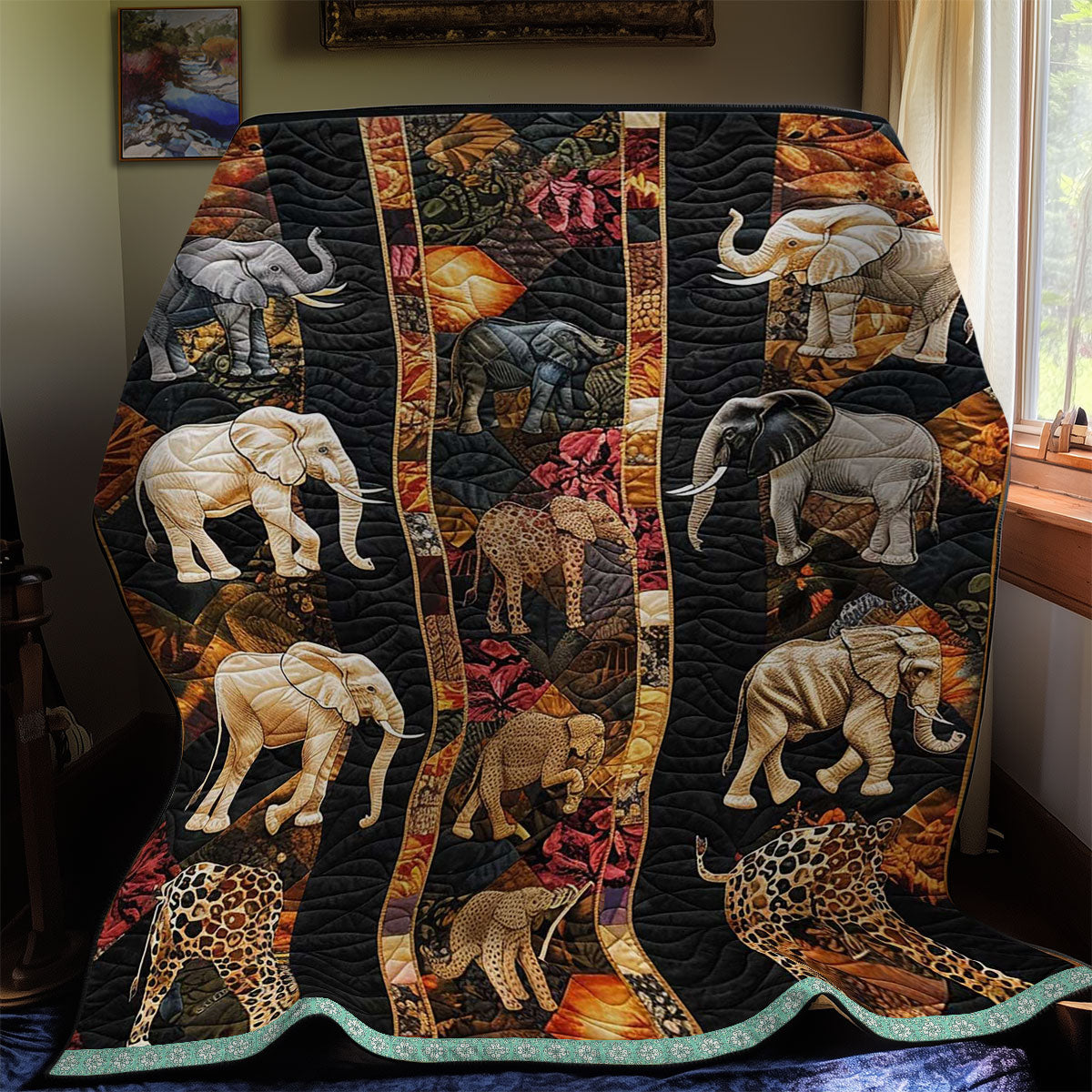Elephant Haven WN2908023CL Quilt
