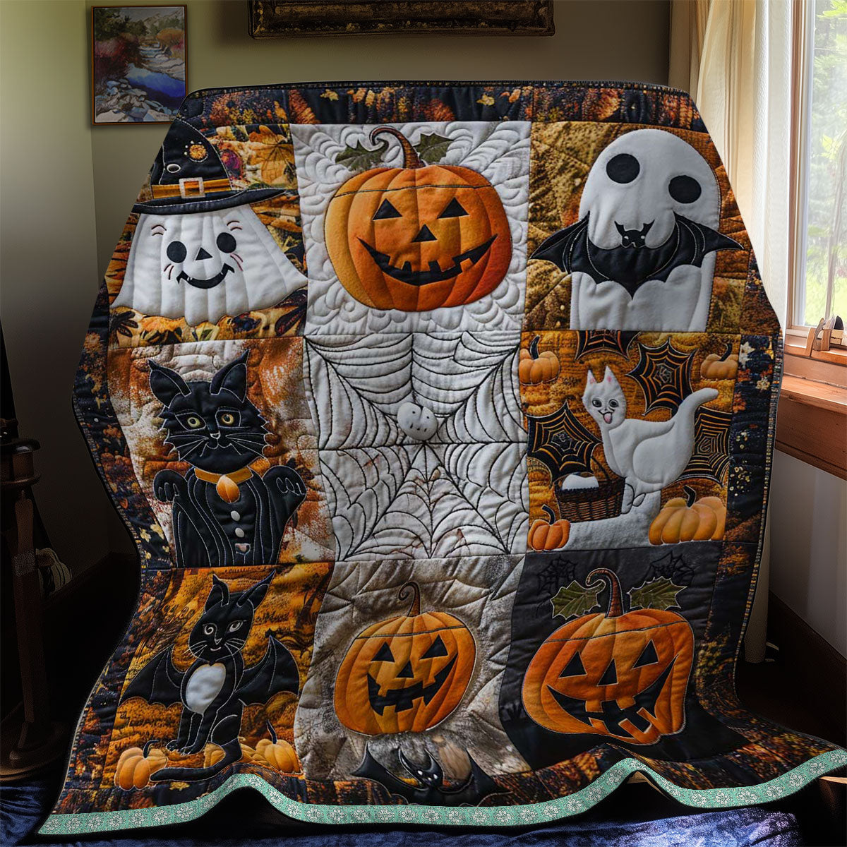 Frightful Halloween Creatures WN2908049CL Quilt