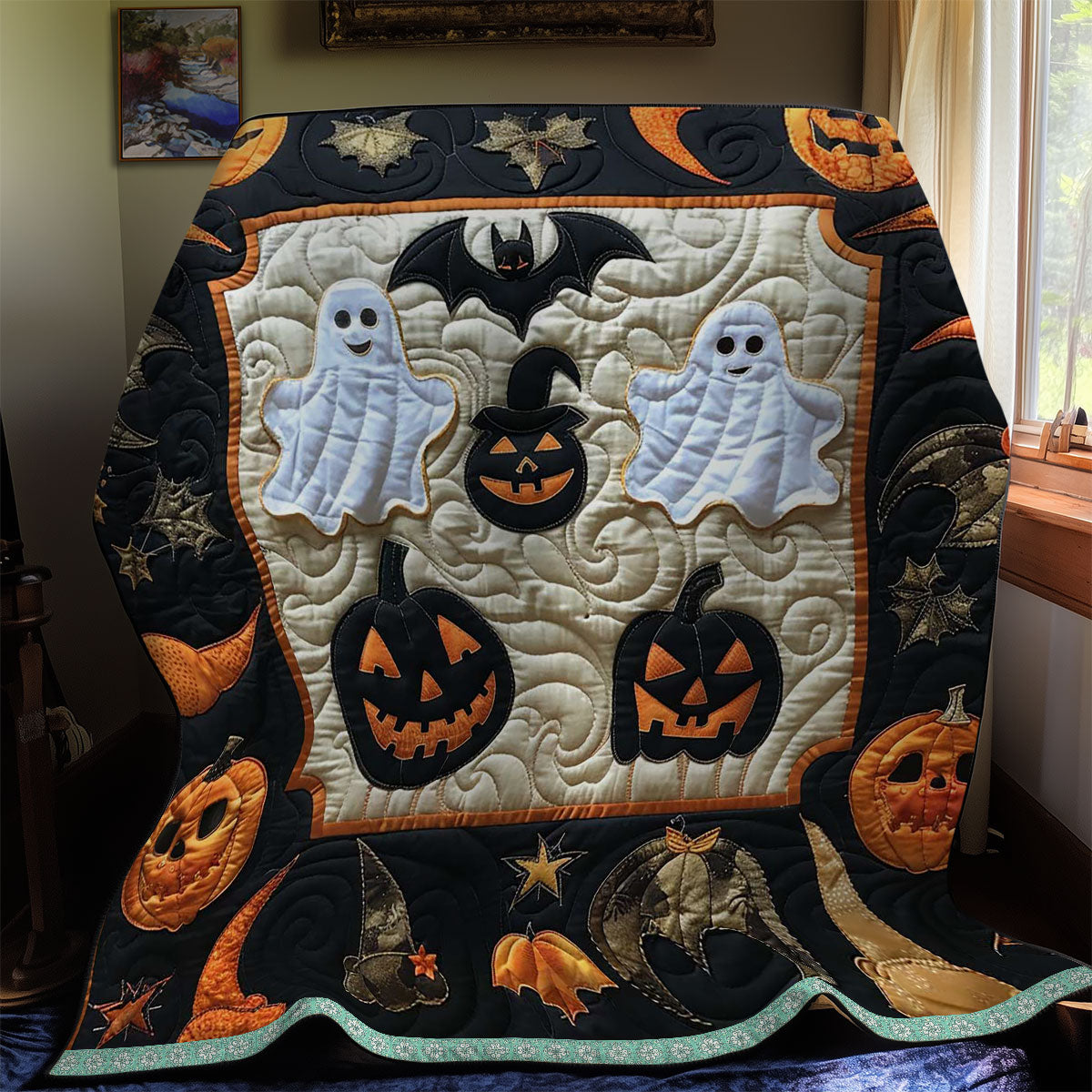 Halloween Haunts WN2908045CL Quilt