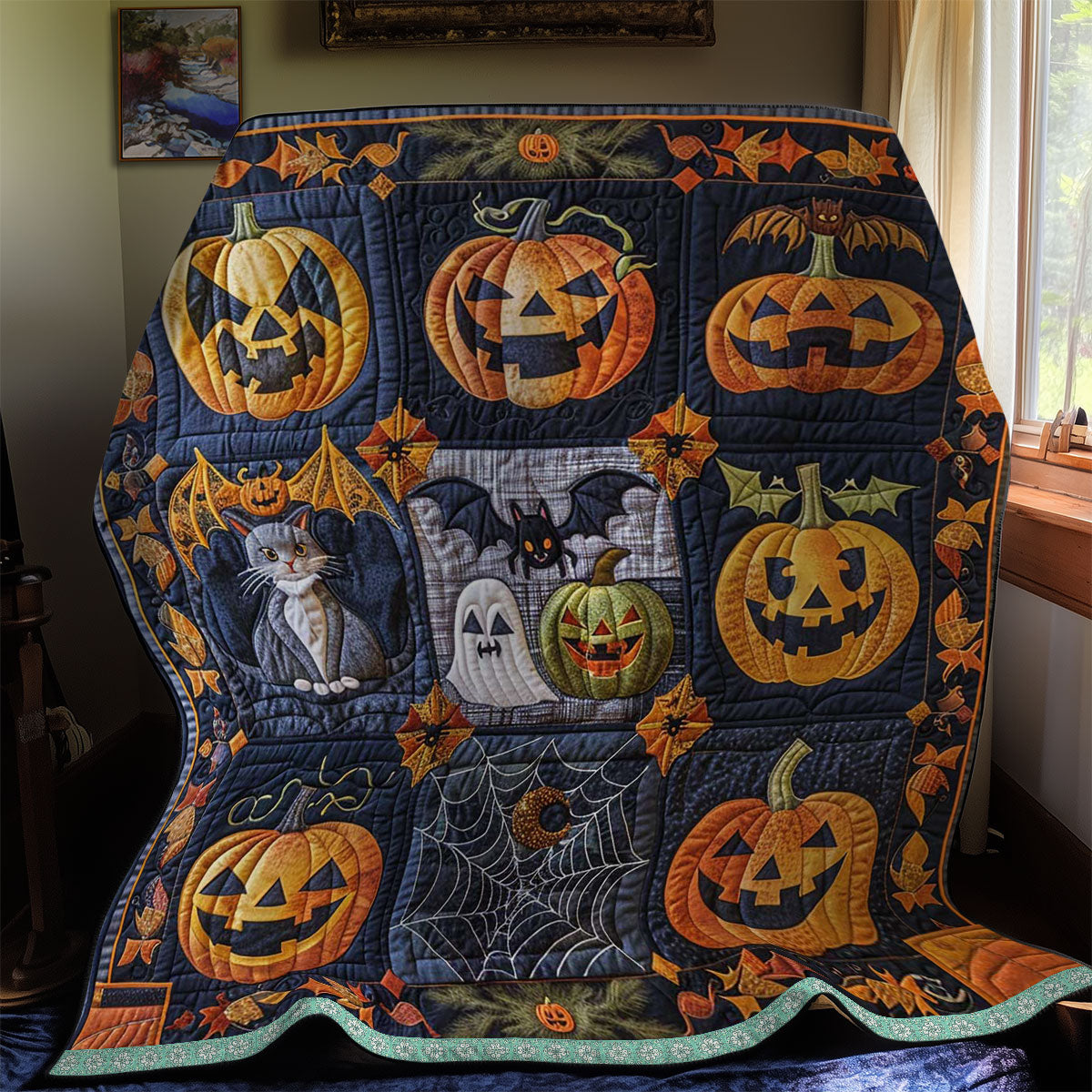 Halloween Pumpkin Magic WN2908057CL Quilt