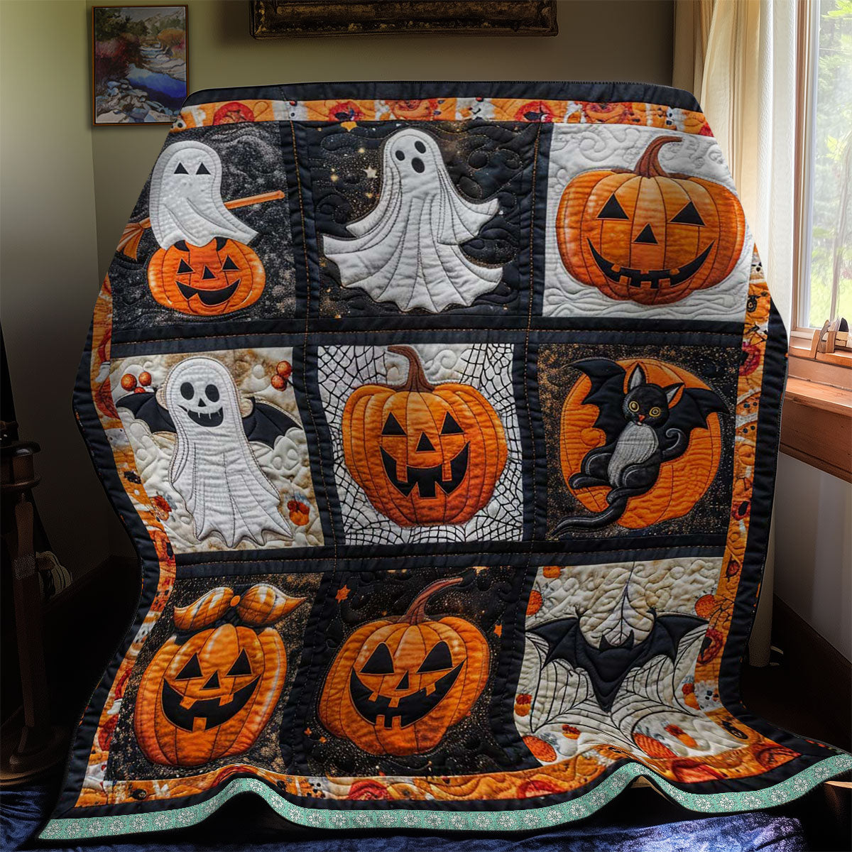 Halloween Shadows And Spooks WN2908050CL Quilt