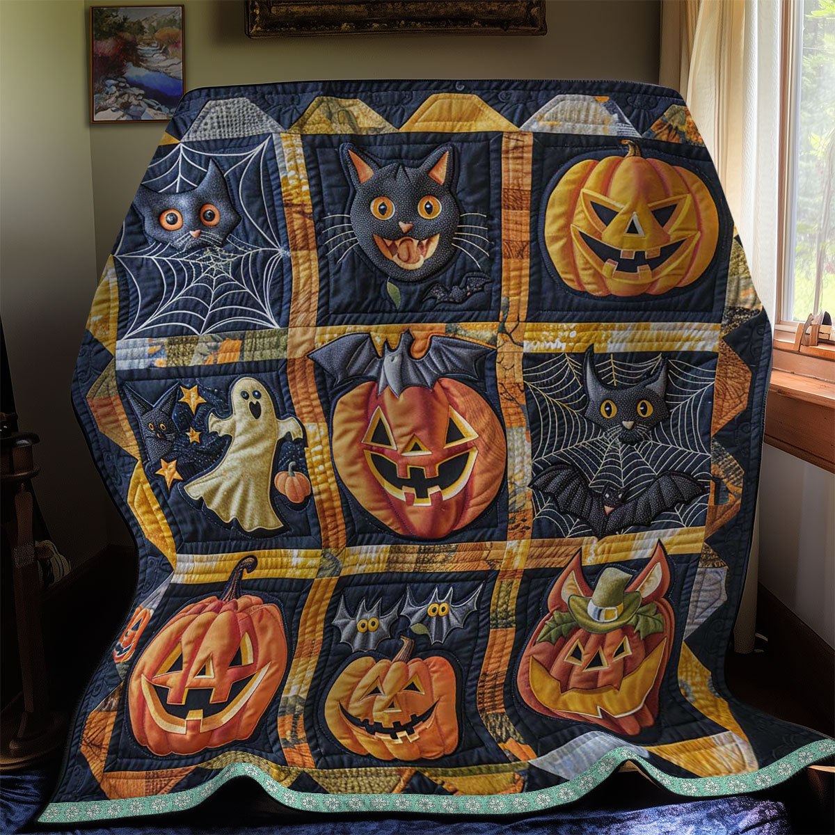 Spiderweb Halloween Dreams WN2908058CL Quilt