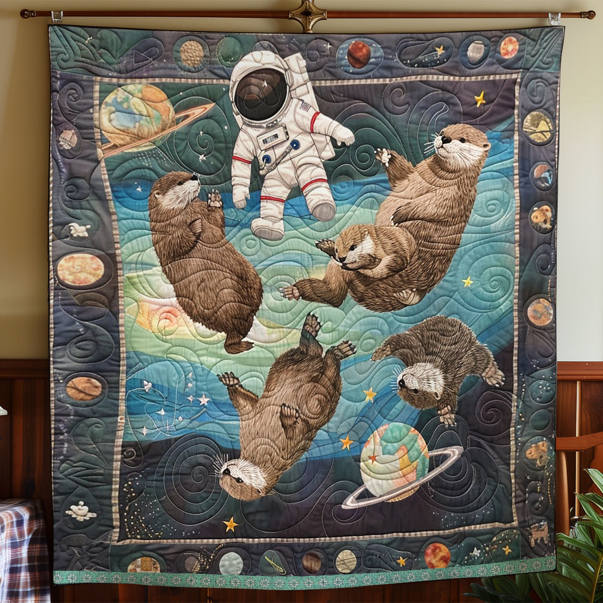 Galactic Otter Odyssey WN0909059CL Quilt