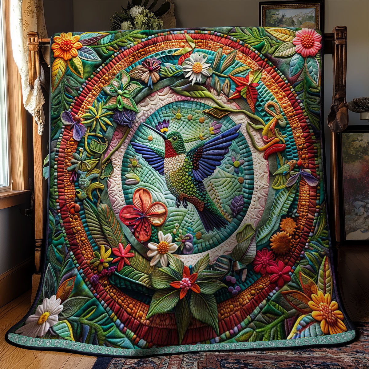 Hummingbird’s Garden Of Dreams WN1609042CL Quilt