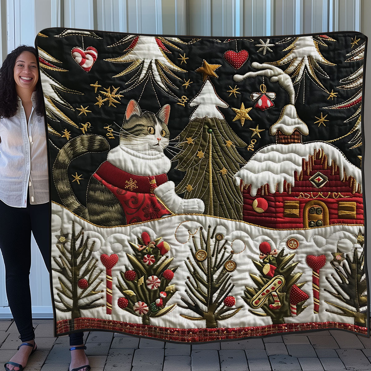 Winter Cat SR1308008CL Quilt