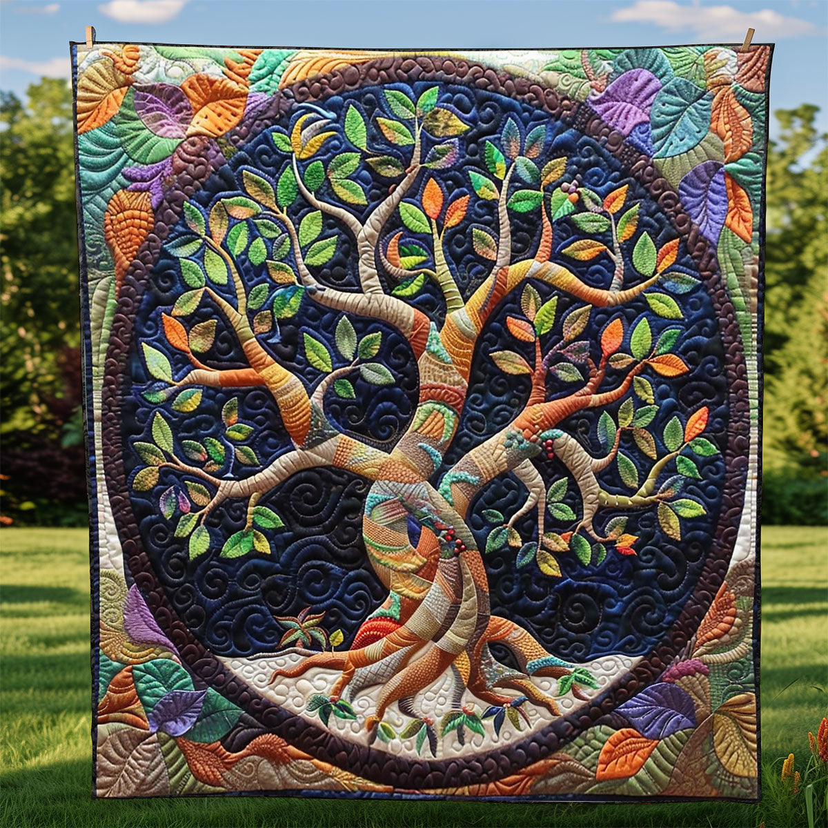 Harmony Tree XR2308010CL Quilt
