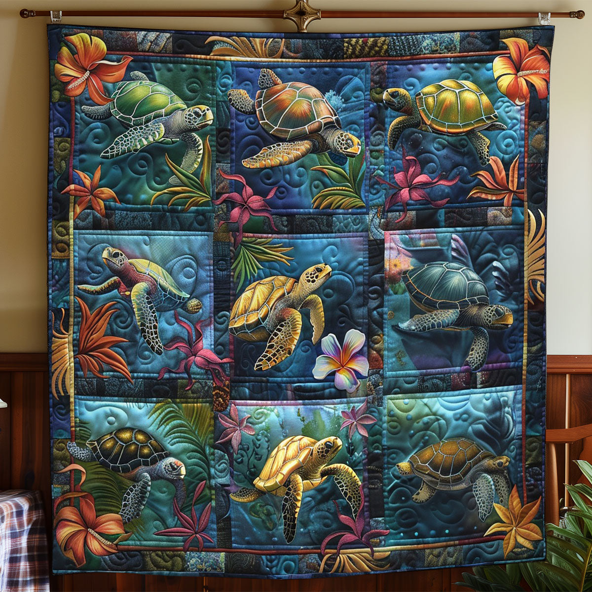 Turtle Sea WO2708027CL Quilt
