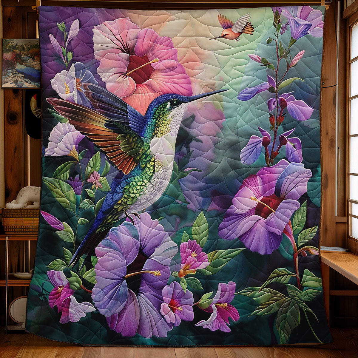 Hummingbirds WM1408018CL Quilt
