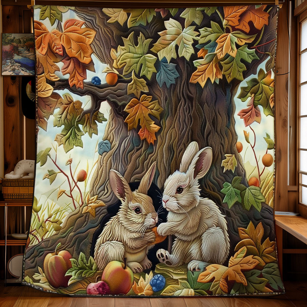 Rabbits Under The Canopy WO2308017CL Quilt