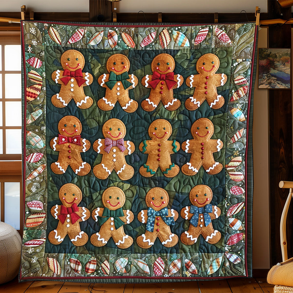 Adorable Gingerbreads XR2008009CL Quilt